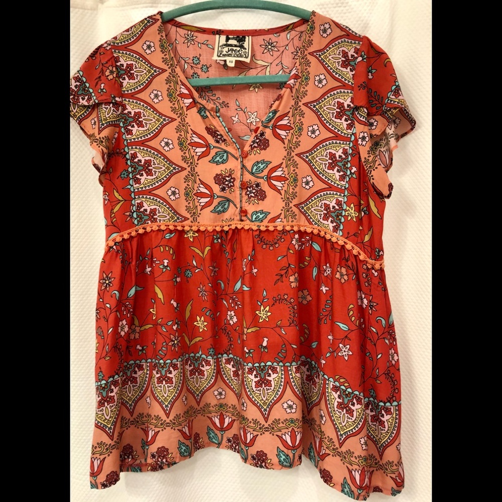JAASE boho top. Size XS